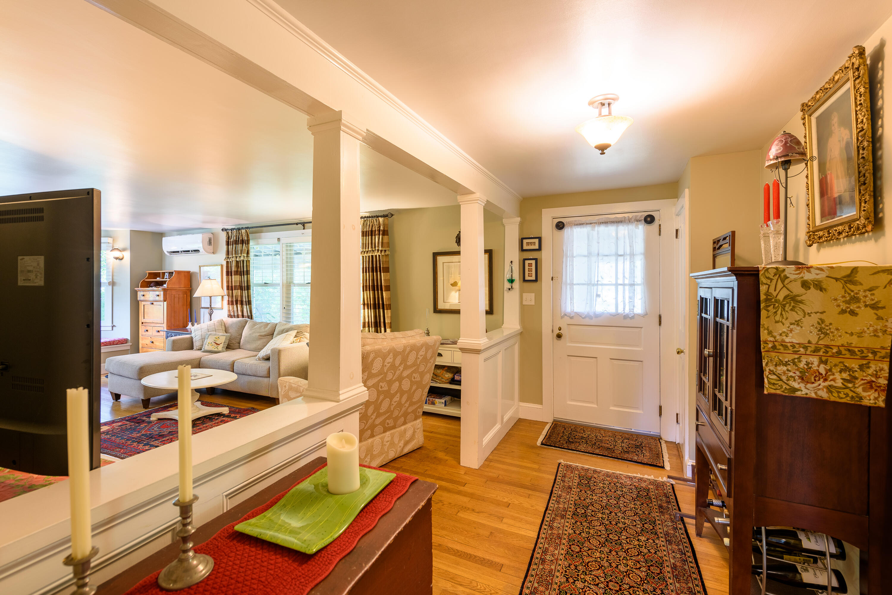 90 West Tisbury Road Edgartown, MA 02539 - Photo 25 of 46 a very nice looking living room with a large window and a flat screen tv