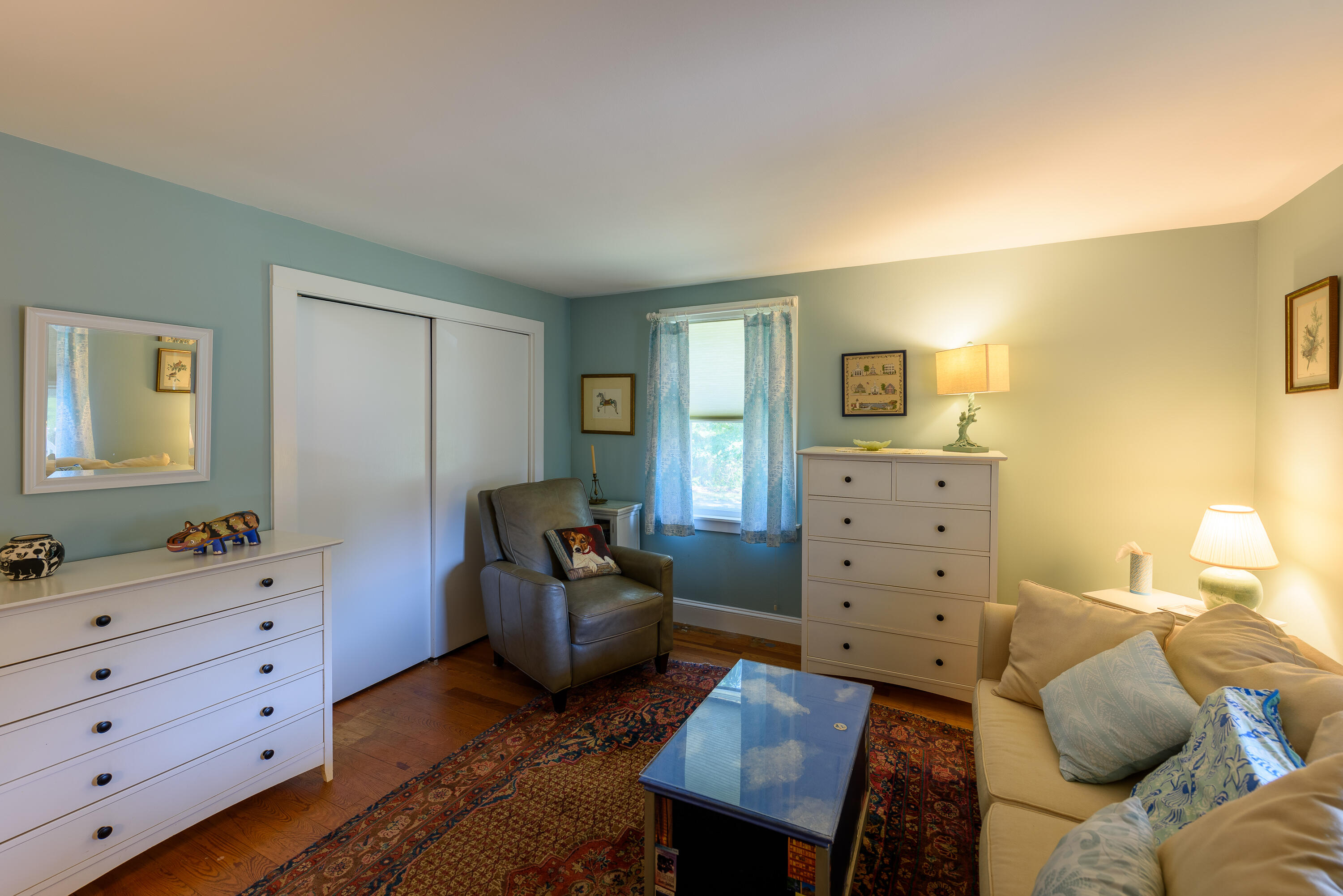 90 West Tisbury Road Edgartown, MA 02539 - Photo 30 of 46 a bedroom with a bed and furniture