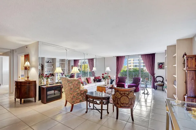 a view of a dining area with furniture