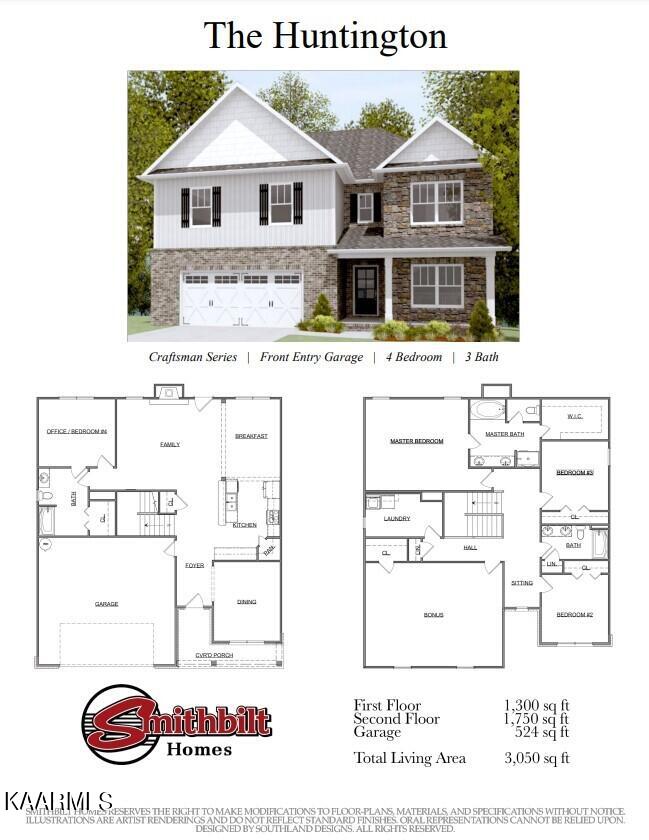 104 Hollyberry Road, Unit LOT 509 Oak Ridge, TN 37830 - Photo 2 of 26 Huntington Craftsman Front Entry