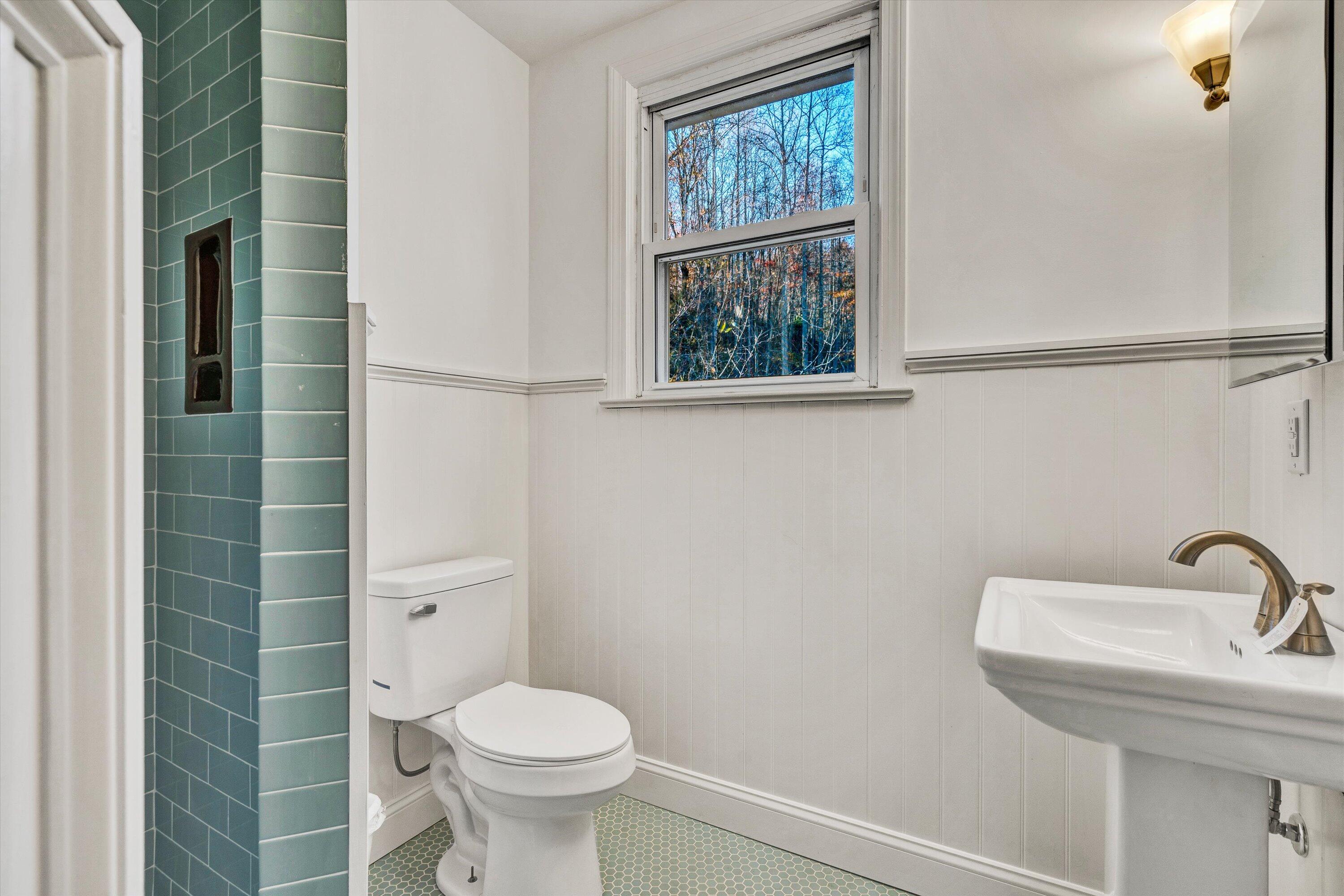 370 Rustic Ridge Road Stuart, VA 24171 - Photo 20 of 42 a bathroom with a toilet sink and mirror