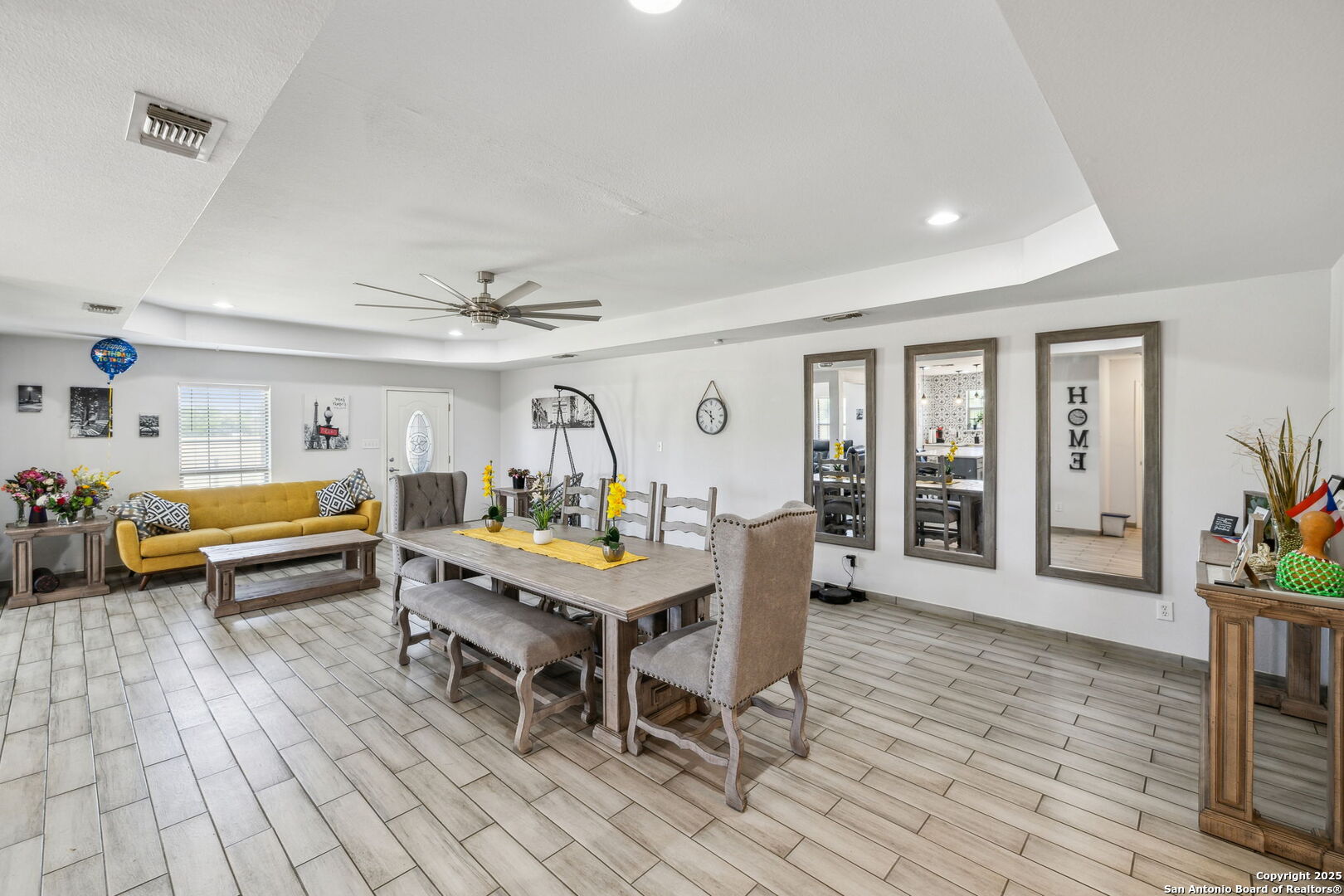 2355 Stuart Road Adkins, TX 78101 - Photo 13 of 46 a workspace with furniture window and wooden floor