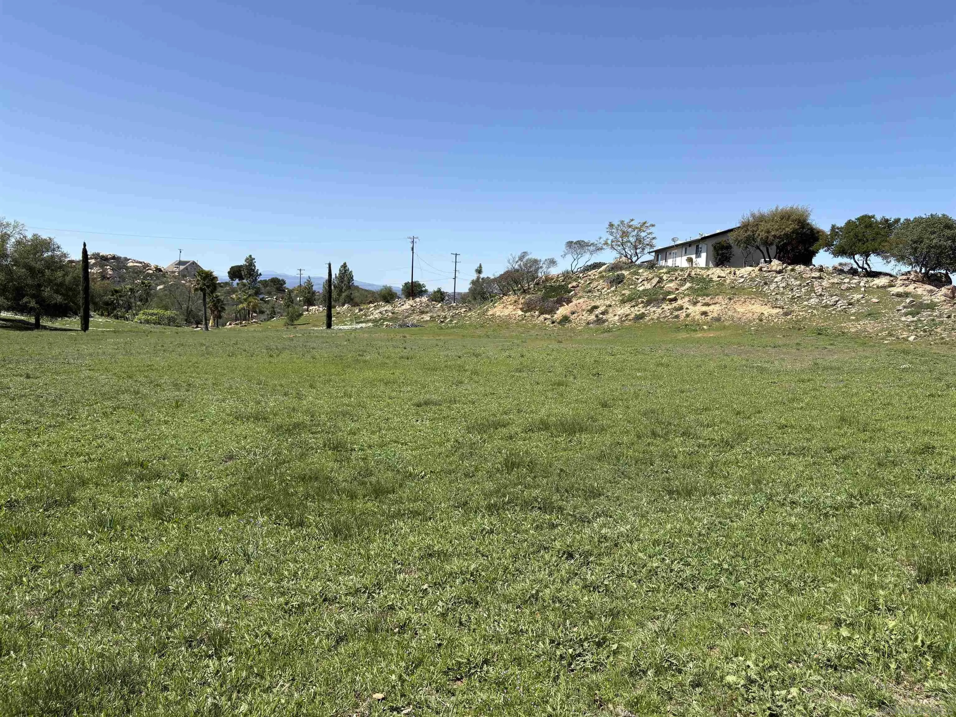 6702 Rainbow Heights Road Rainbow, CA 92028 - Photo 8 of 37 a view of a field with an trees in the background