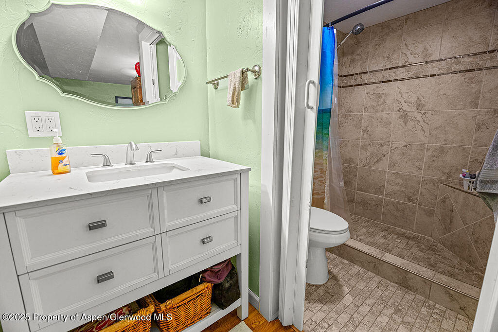 834 Ashley Road Craig, CO 81625 - Photo 13 of 38 a bathroom with a sink a toilet and shower