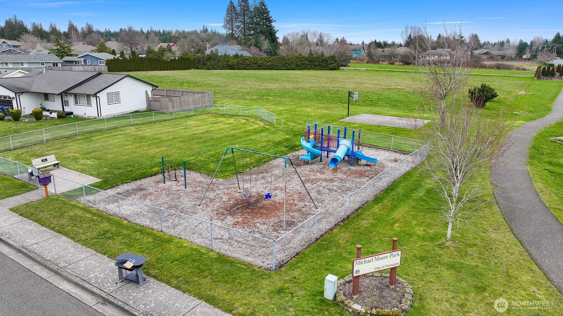 5315 Shields Road Ferndale, WA 98248 - Photo 36 of 36 an aerial view of a house with outdoor space