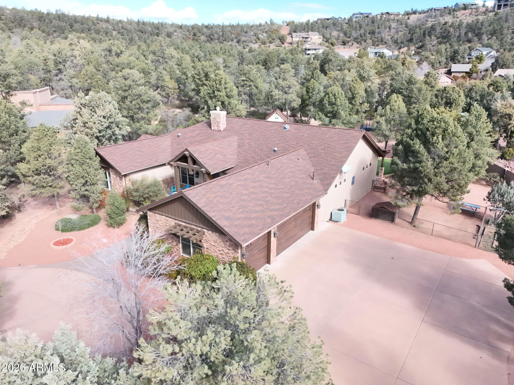 1006 West Rock Springs Circle Payson, AZ 85541 - Photo 2 of 35 an aerial view of a house with yard and mountain view in back
