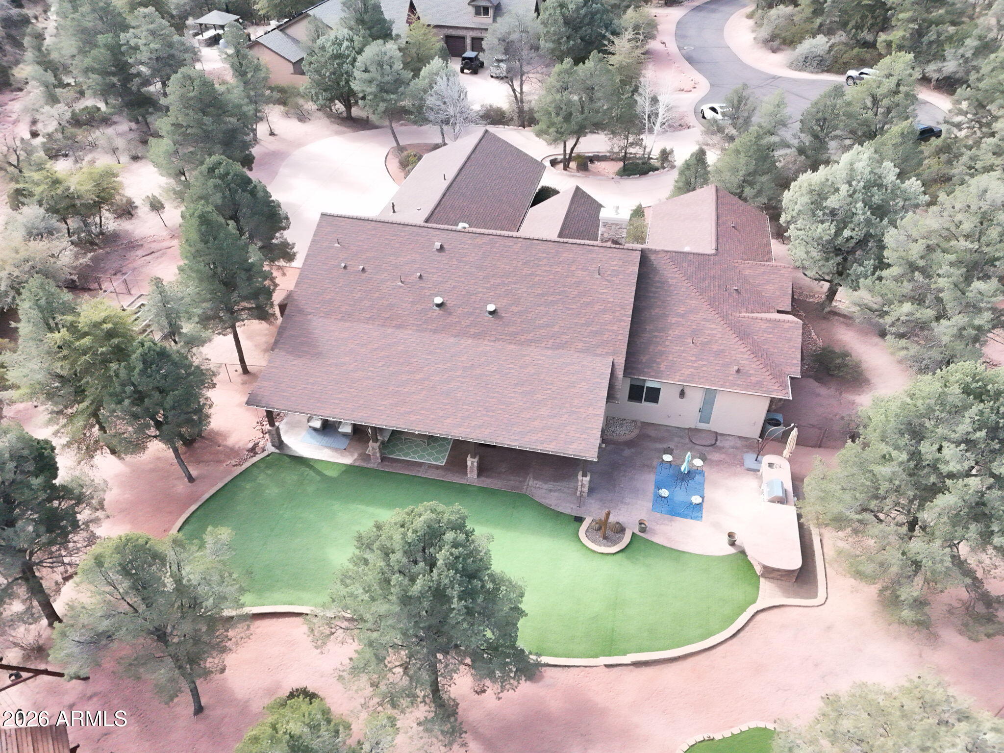 1006 West Rock Springs Circle Payson, AZ 85541 - Photo 32 of 35 an aerial view of a house with outdoor space