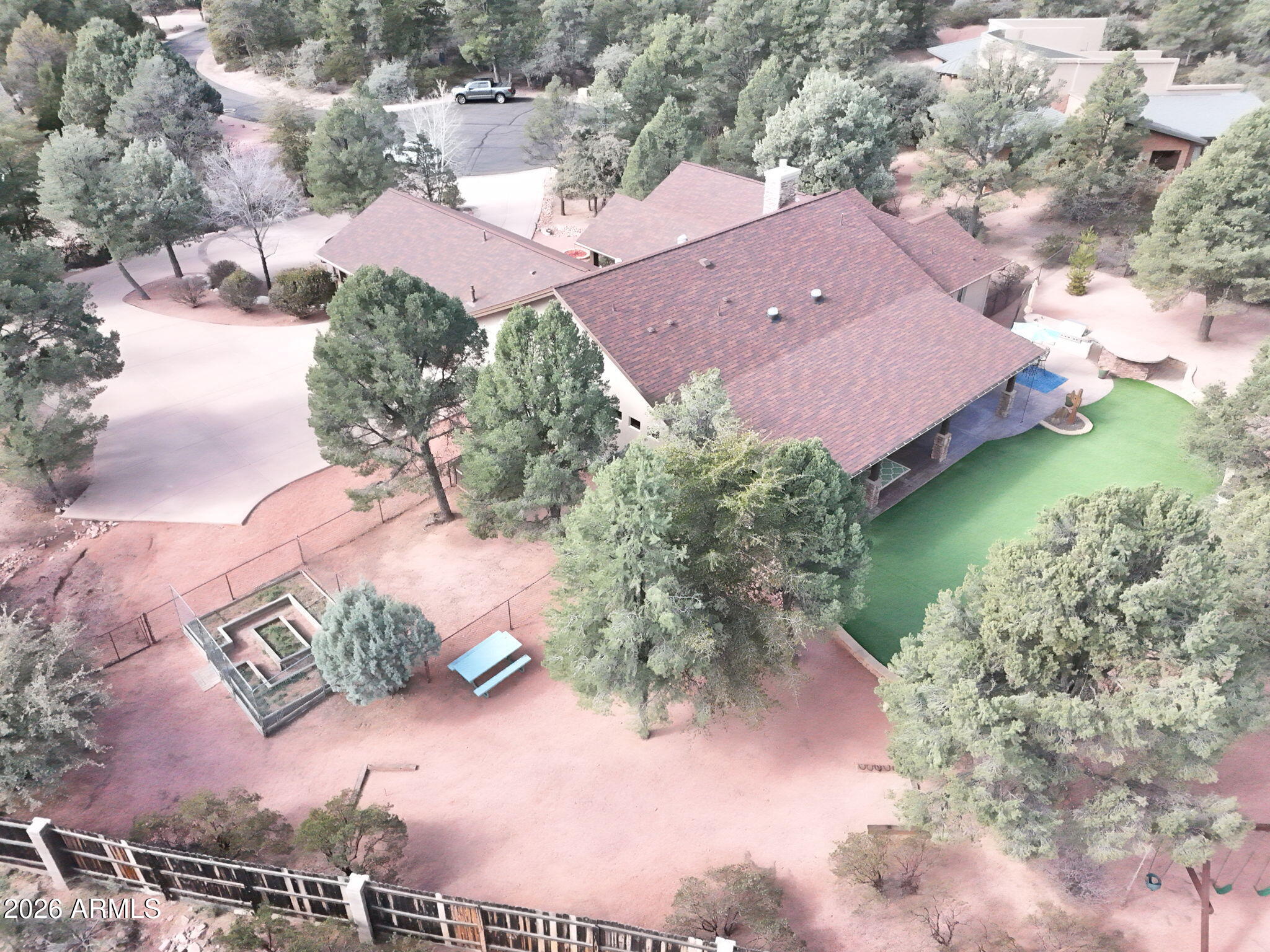 1006 West Rock Springs Circle Payson, AZ 85541 - Photo 33 of 35 an aerial view of a house with yard