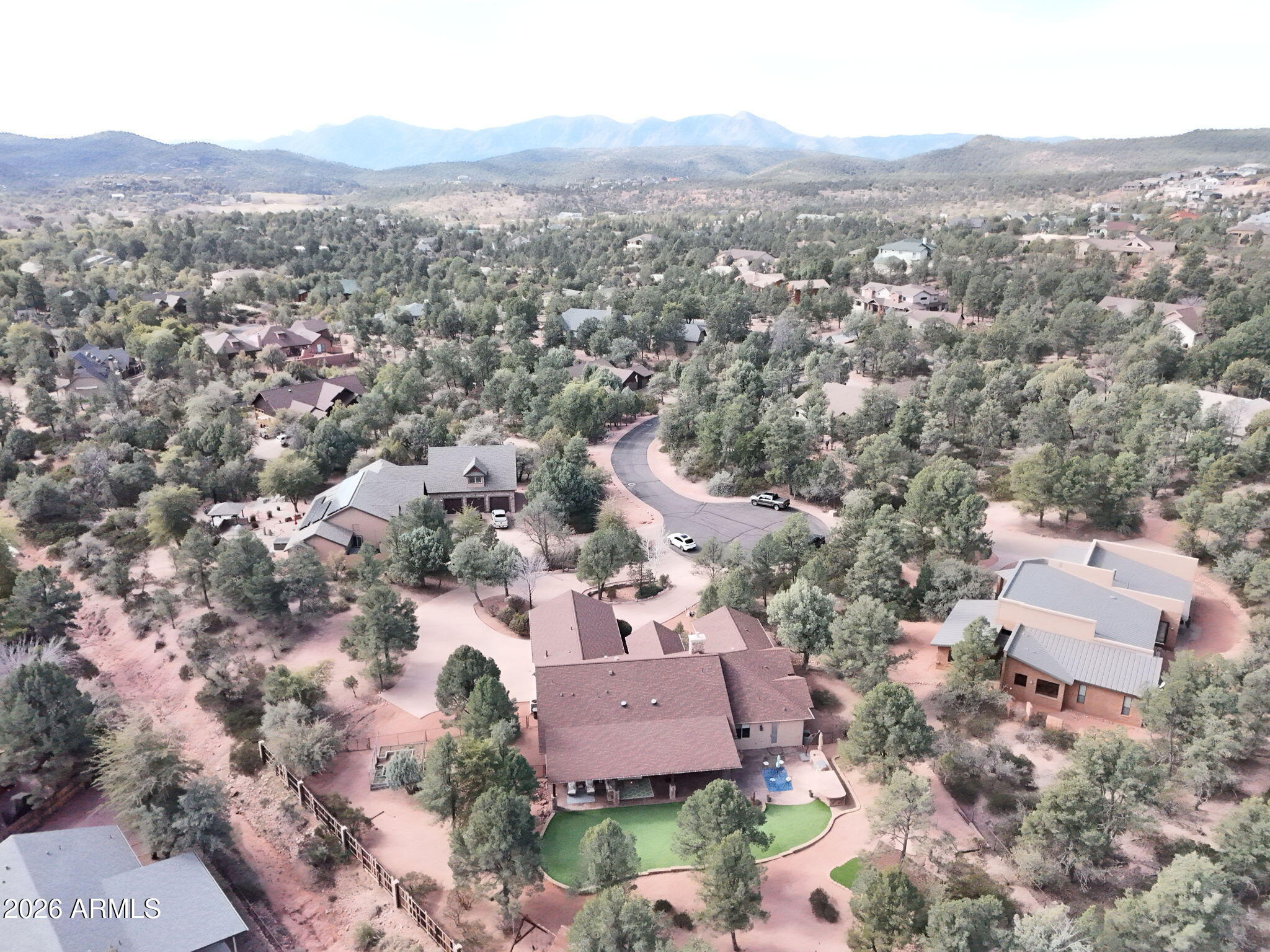 1006 West Rock Springs Circle Payson, AZ 85541 - Photo 35 of 35 an aerial view of a city with lots of residential buildings
