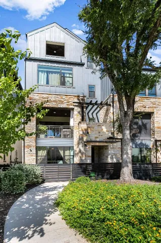 a view of a entryway door front of house