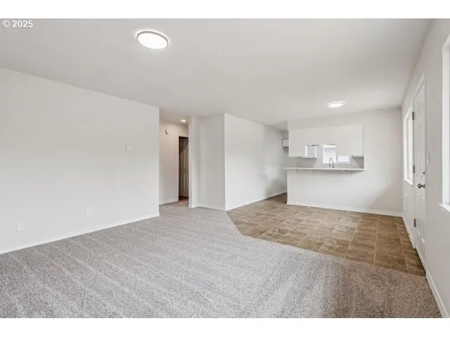 a view of kitchen and window