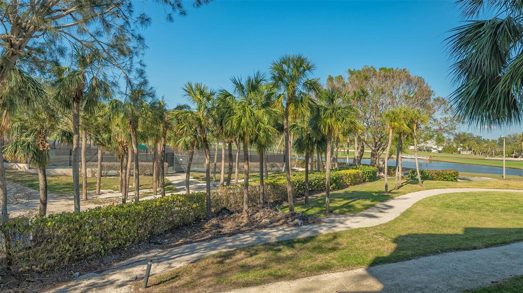 250 Sands Point Road, Unit 5101 Longboat Key, FL 34228 - Photo 2 of 42 a view of a yard with palm trees