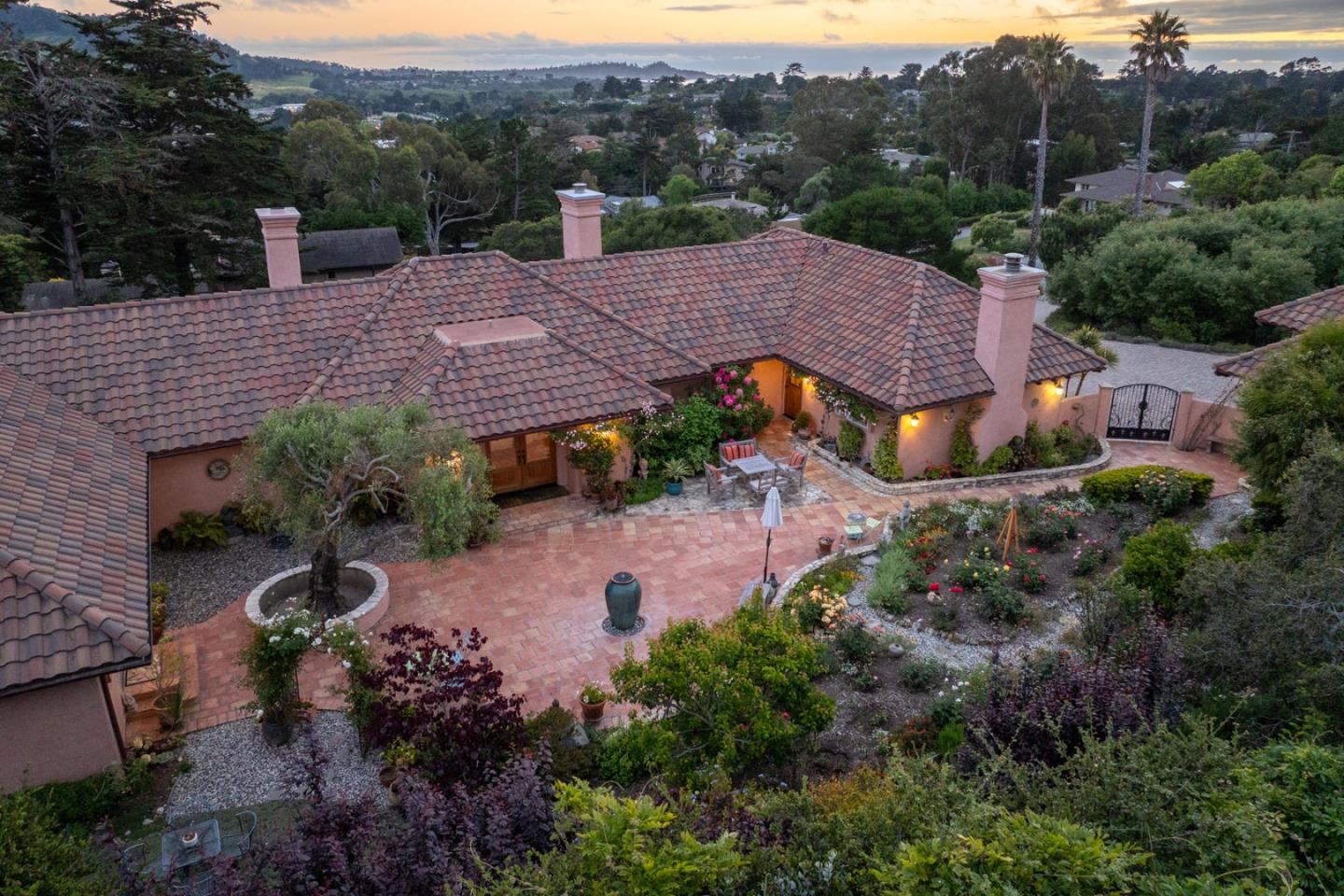 25987 Rio Vista Drive Carmel, CA 93923 - Photo 21 of 21 a aerial view of a house with a garden