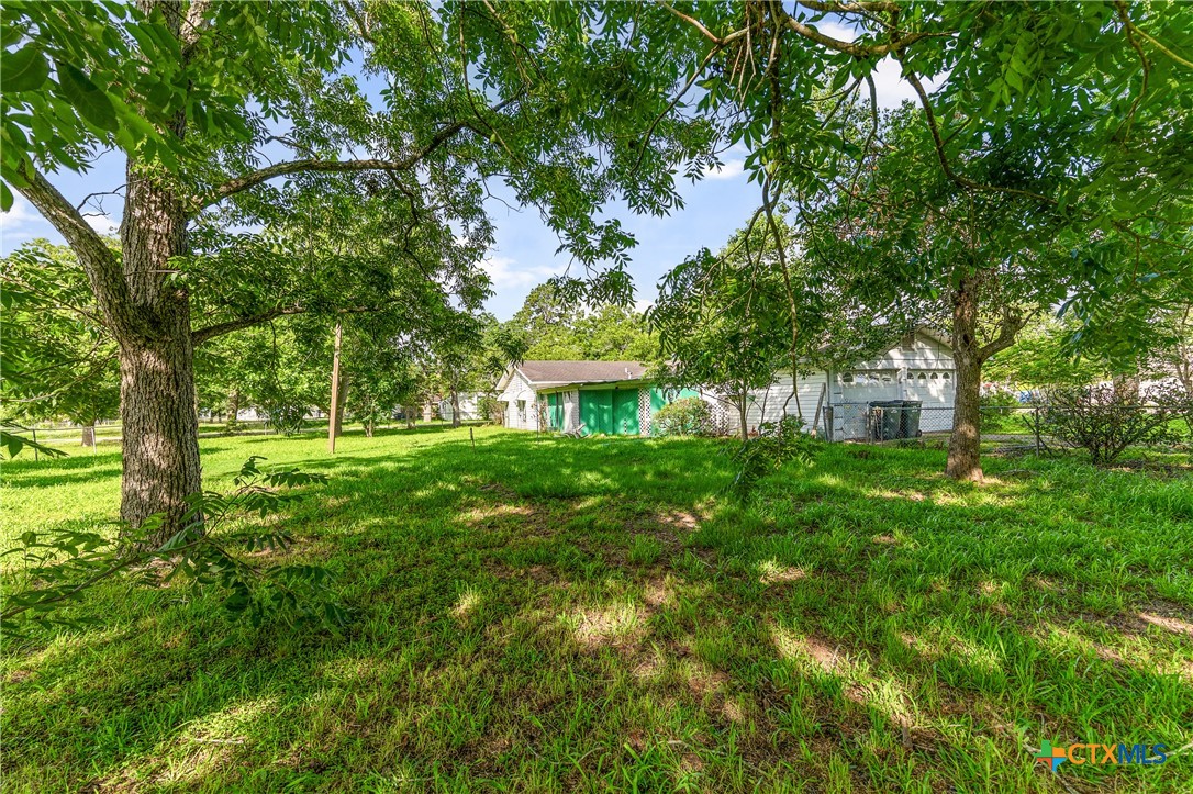 401 Kerr Street Edna, TX 77957 - Photo 18 of 23 a view of a big yard with large trees