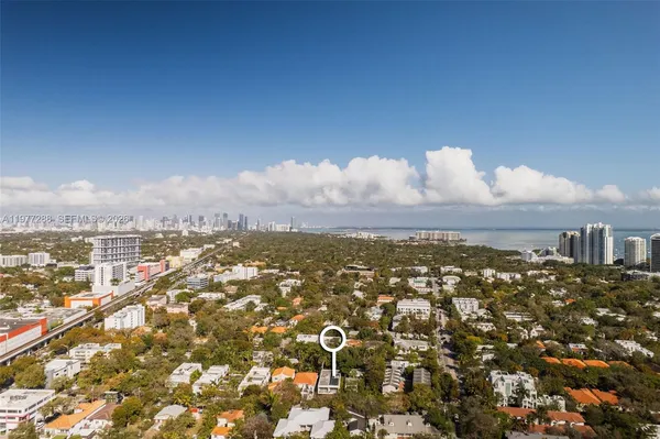 an aerial view of a city