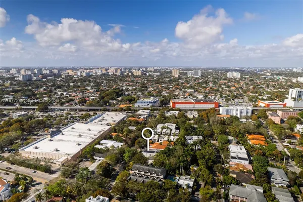 an aerial view of a city