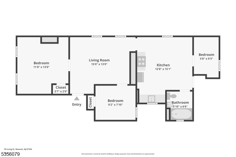 79 Irving Street Newark, NJ 07104 - Photo 30 of 30 a picture of a floor plan