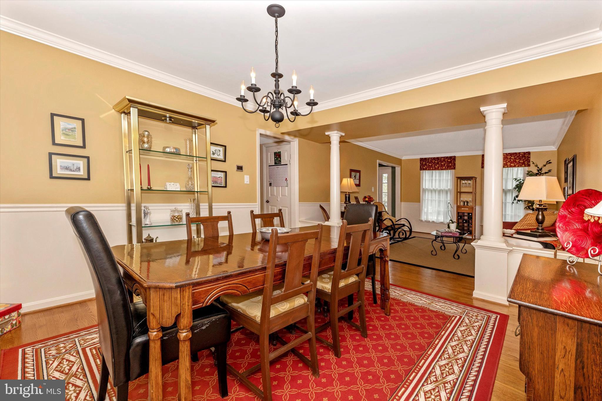 2213 Banner Hill Road Frederick, MD 21702 - Photo 9 of 58 With beautiful columns and molding.