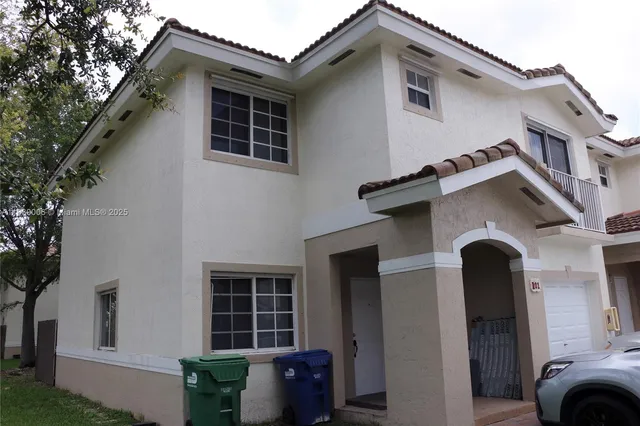 a front view of a house with windows