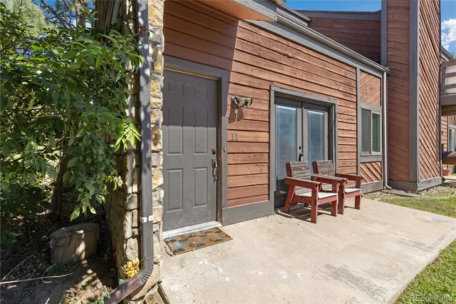 a outdoor space view with a sitting space