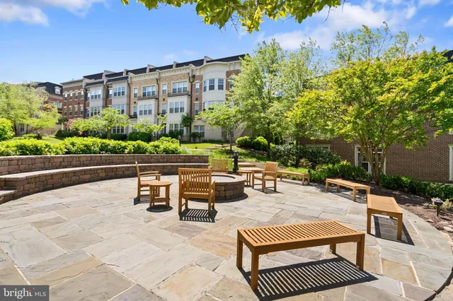 a view of a terrace with sitting area