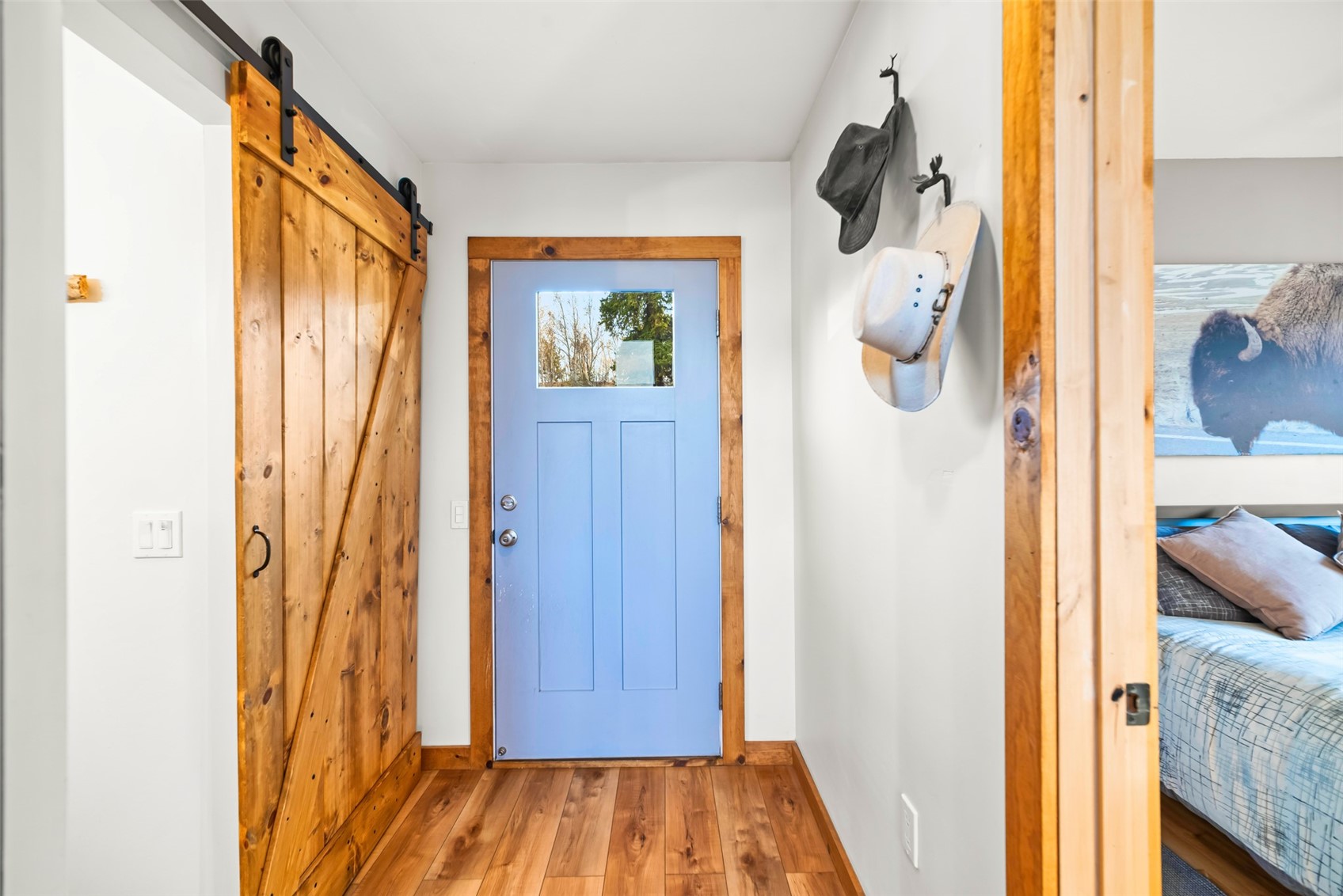 440 Arland Road Como, CO 80432 - Photo 7 of 49 a view of walk in closet with wooden floor