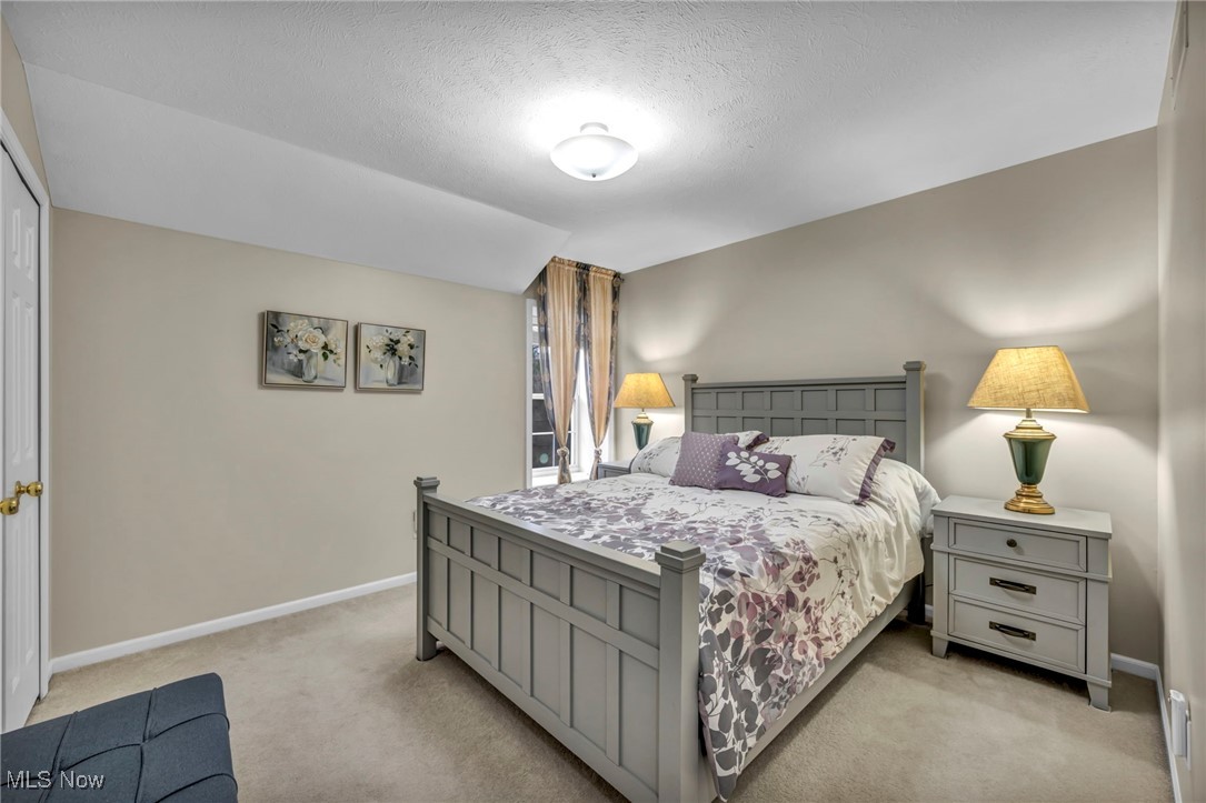 30257 Center Ridge Road Westlake, OH 44145 - Photo 31 of 42 Bedroom featuring light carpet and a textured ceiling
