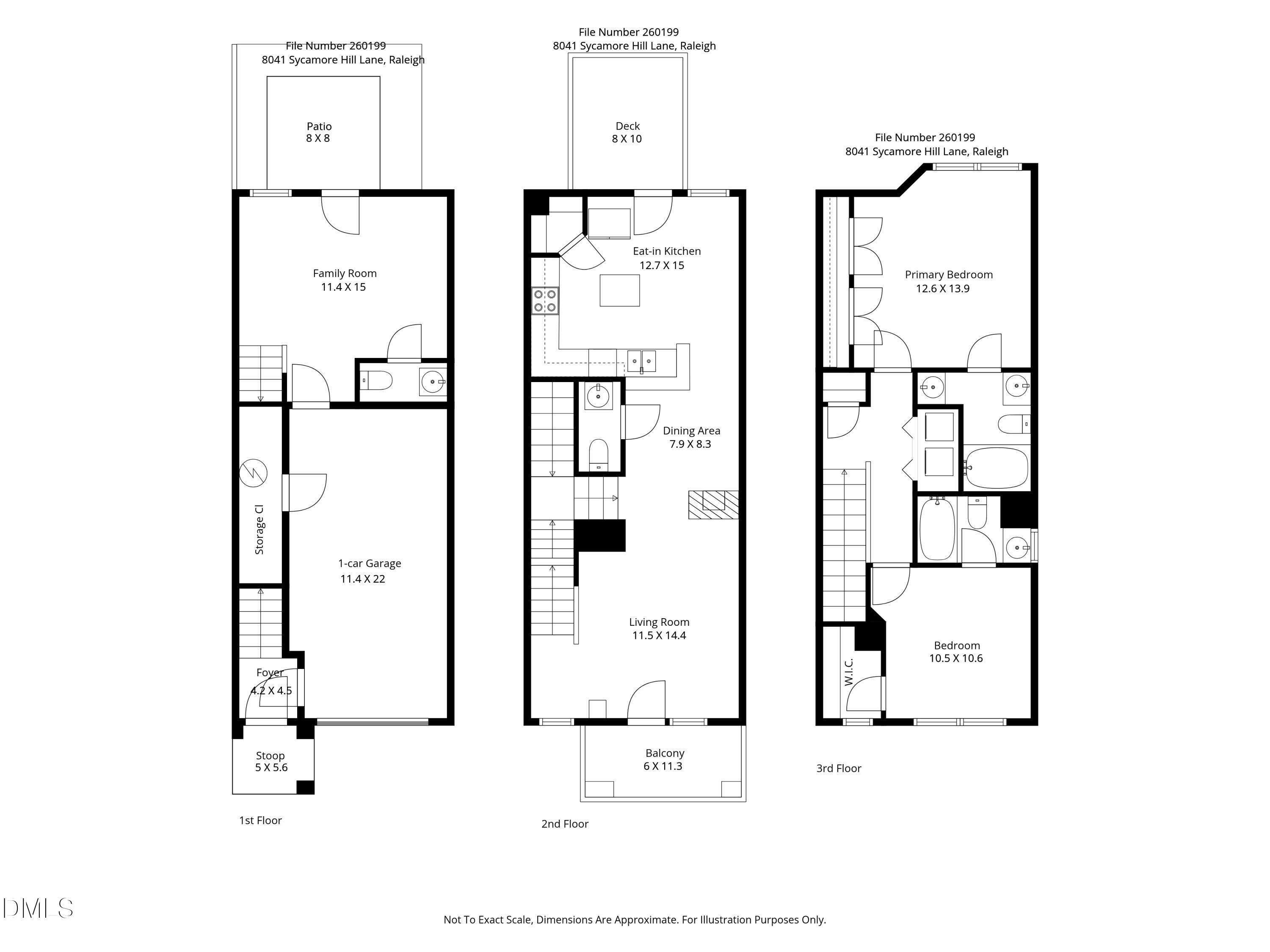8041 Sycamore Hill Lane Raleigh, NC 27612 - Photo 28 of 28 Floor Plan JPG - 8041 Sycamore Hill