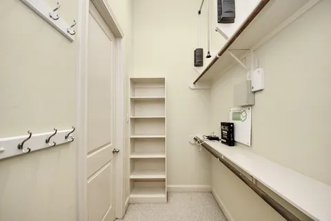 a view of storage and utility room