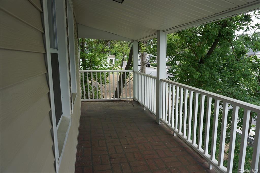 a view of a porch
