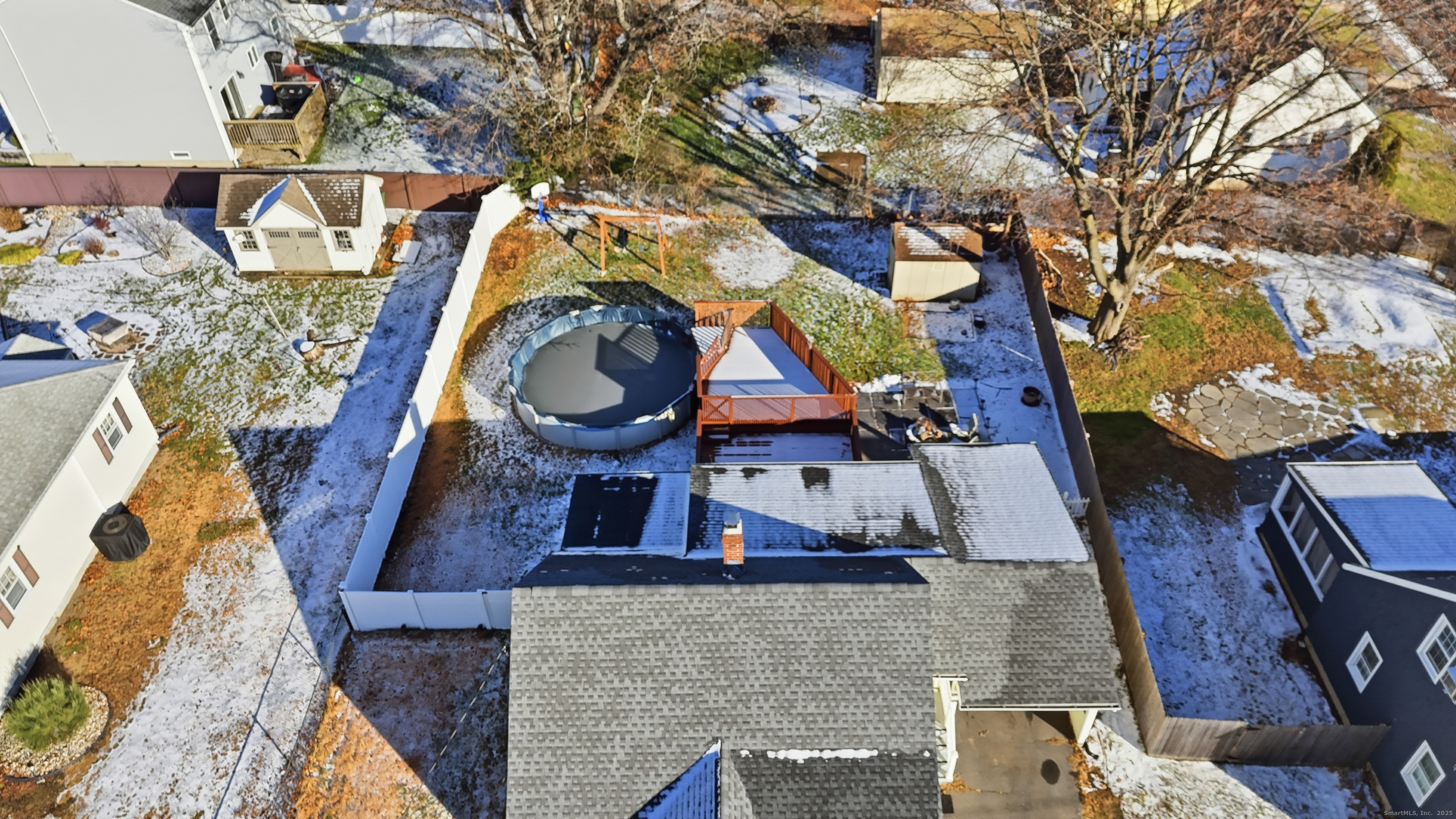 103 Benham Street Bristol, CT 06010 - Photo 39 of 39 an aerial view of a house with swimming pool