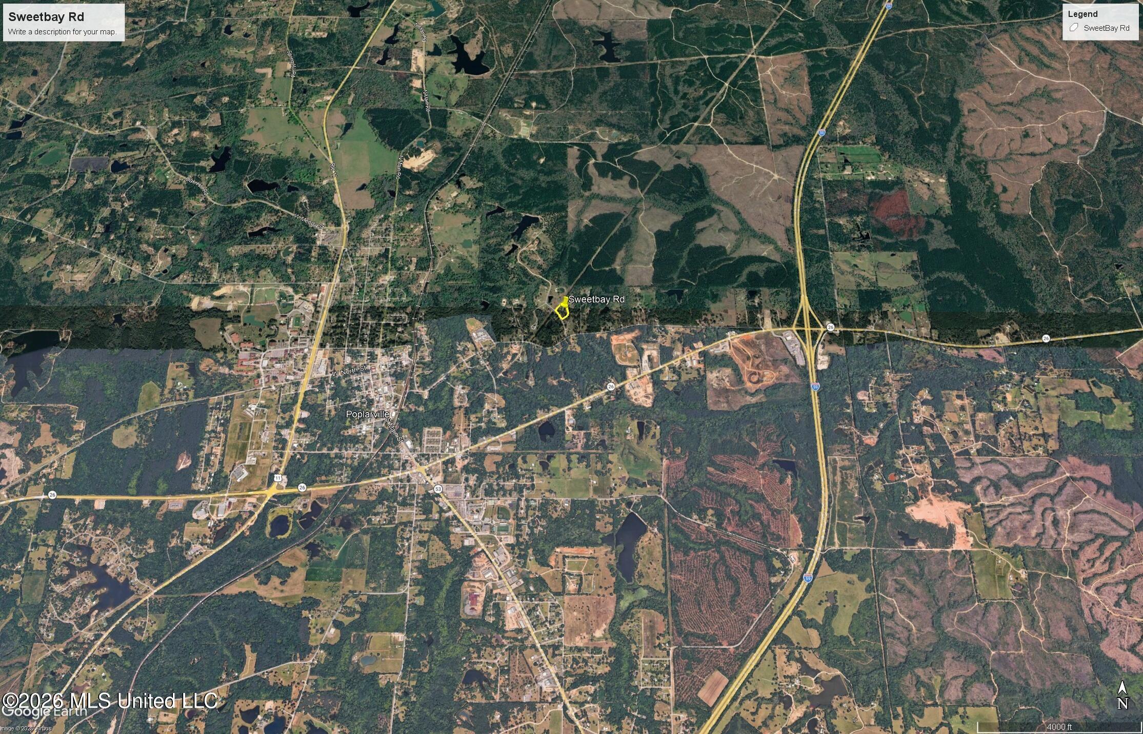 0 Sweetbay Road Poplarville, MS 39470 - Photo 4 of 4 Sweetbay rd zoomed out