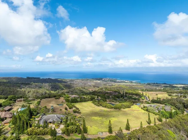 a view of a city with ocean