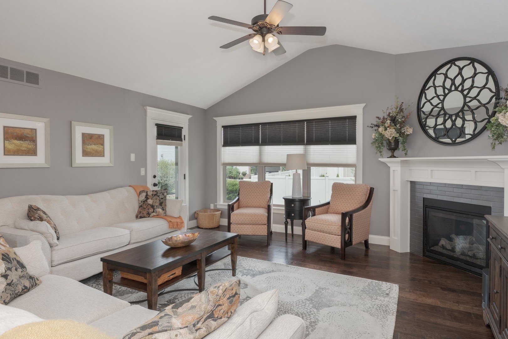 2610 Shepard Road Normal, IL 61761 - Photo 12 of 46 a living room with furniture a fireplace and a table