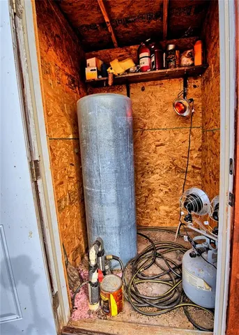 a view of a yard with an outdoor space