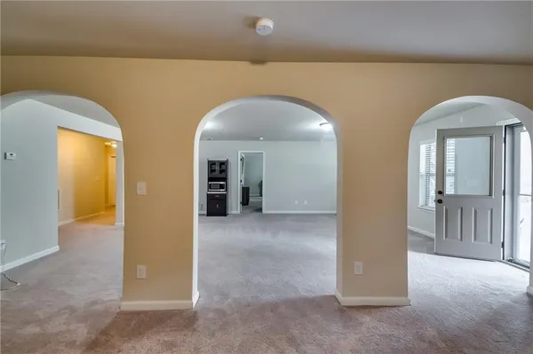 an outdoor space with patio