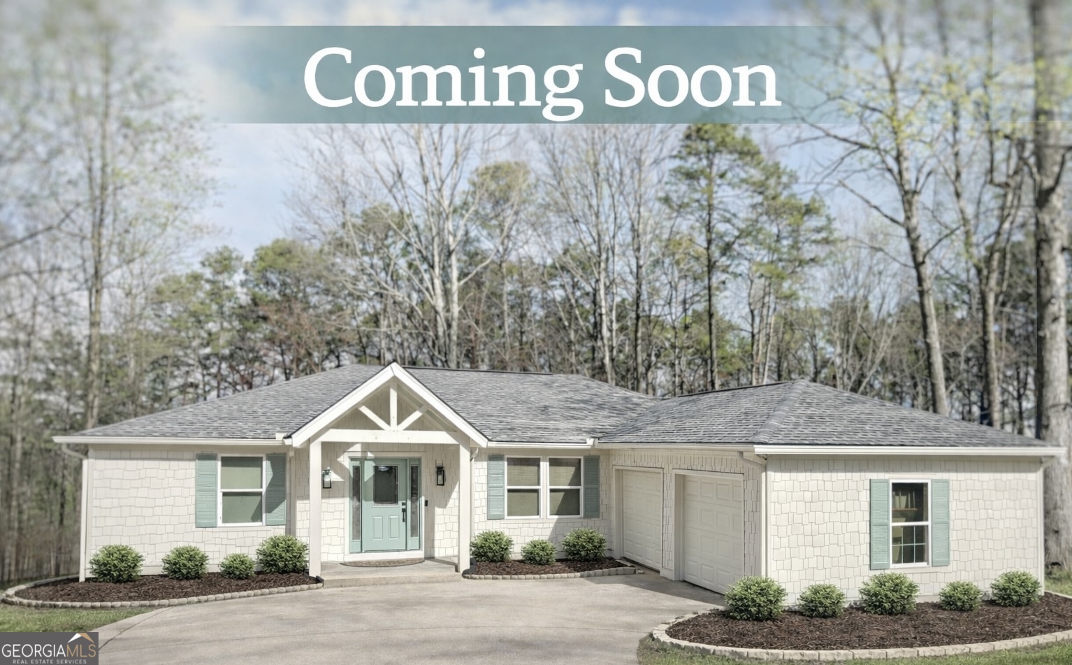 3045 Hitt Road Cumming, GA 30041 - Photo 1 of 46 a front view of a house with a yard and garage