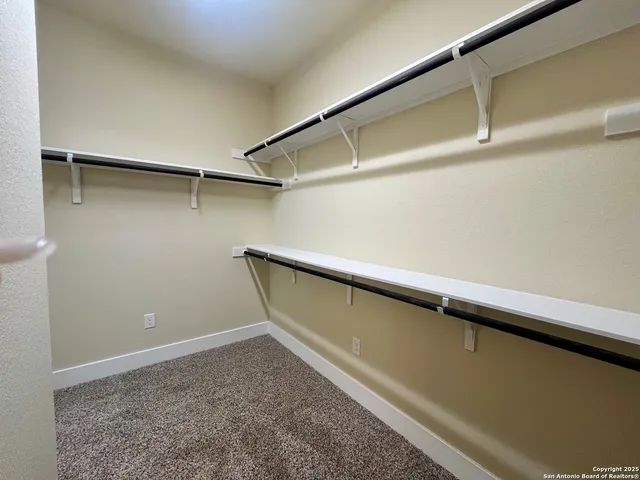 a close view of closet