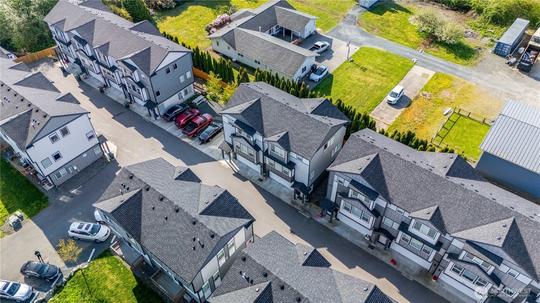 1817 Eastgate Loop Ferndale, WA 98248 - Photo 22 of 32 an aerial view of a house with a swimming pool
