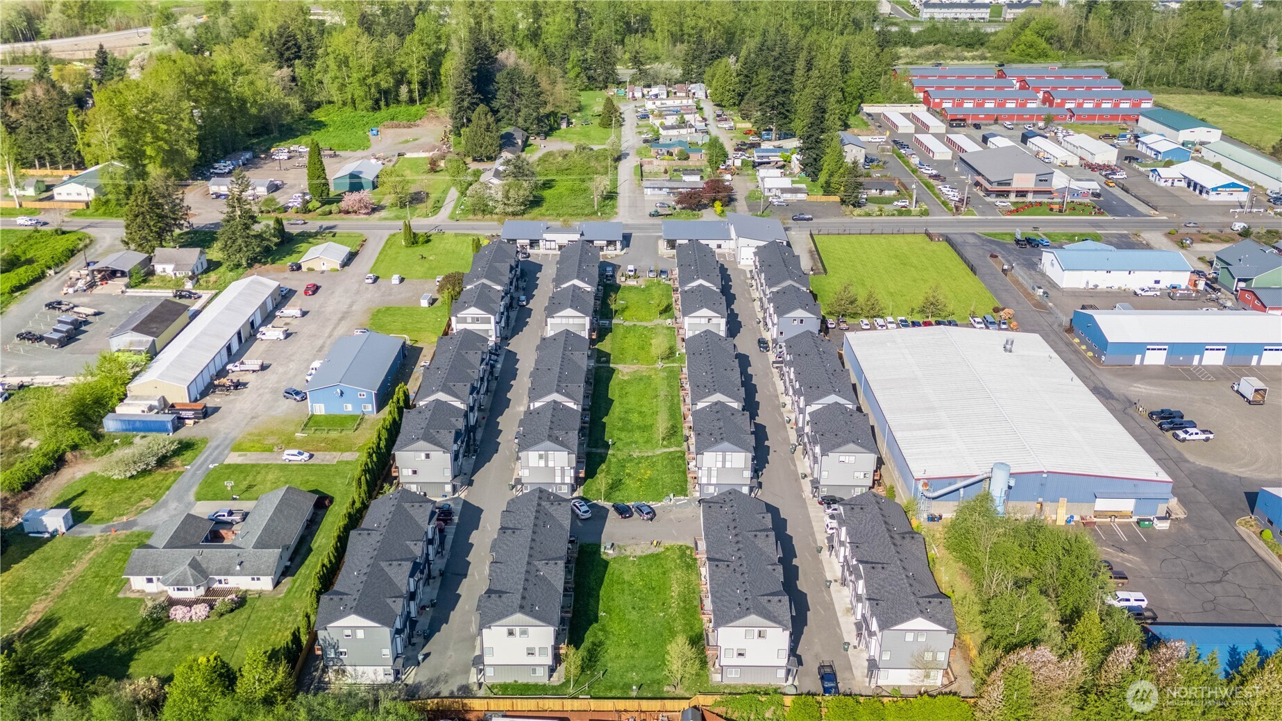 1817 Eastgate Loop Ferndale, WA 98248 - Photo 32 of 32 an aerial view of residential houses with outdoor space