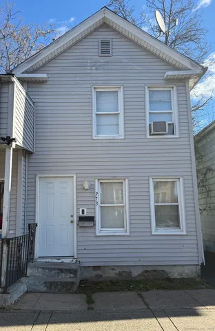 a front view of a house