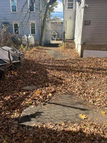 a backyard of a house