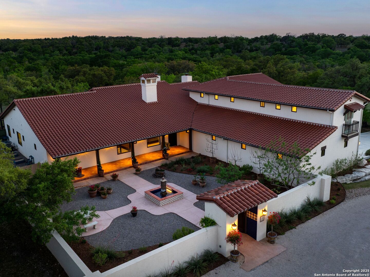 862 Grape Creek Road Fredericksburg, TX 78624 - Photo 40 of 90 an aerial view of a house with a garden