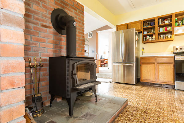 126 West Kingfield Road Kingfield, ME 04947 - Photo 6 of 61 Kitchen woodstove