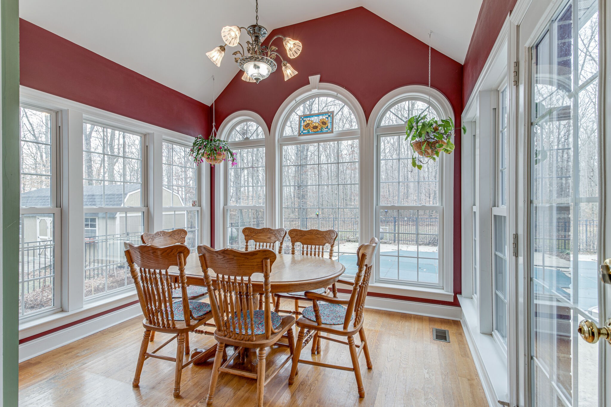 918 Urban Farms Road Manchester, TN 37355 - Photo 20 of 63 a view of a dining room with furniture a chandelier and wooden floor