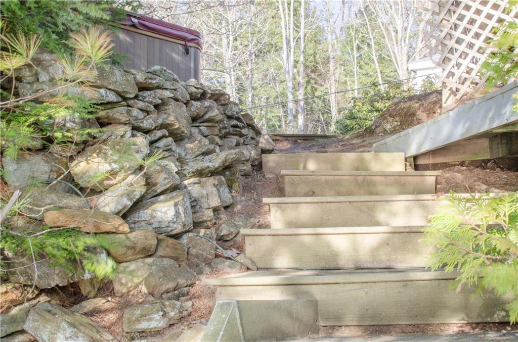 147 Bull Rock Road West Bath, ME 04530 - Photo 31 of 35 Steps leading down to the lower deck...