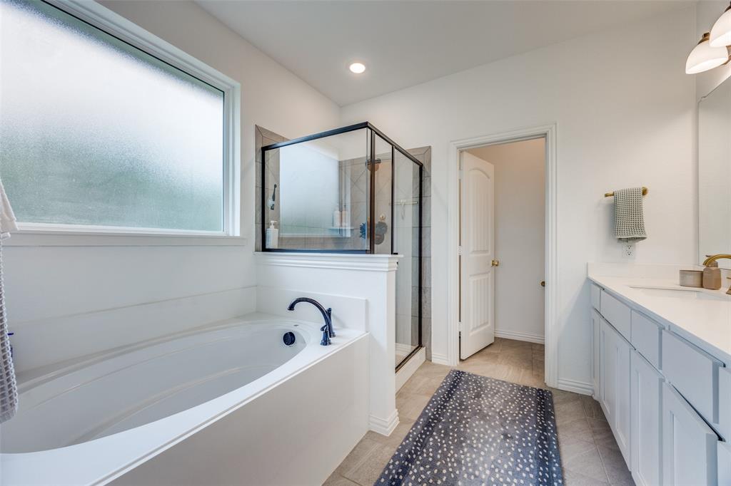 1933 Franklin Road Tom Bean, TX 75090 - Photo 20 of 28 a bathroom with a bathtub and a sink