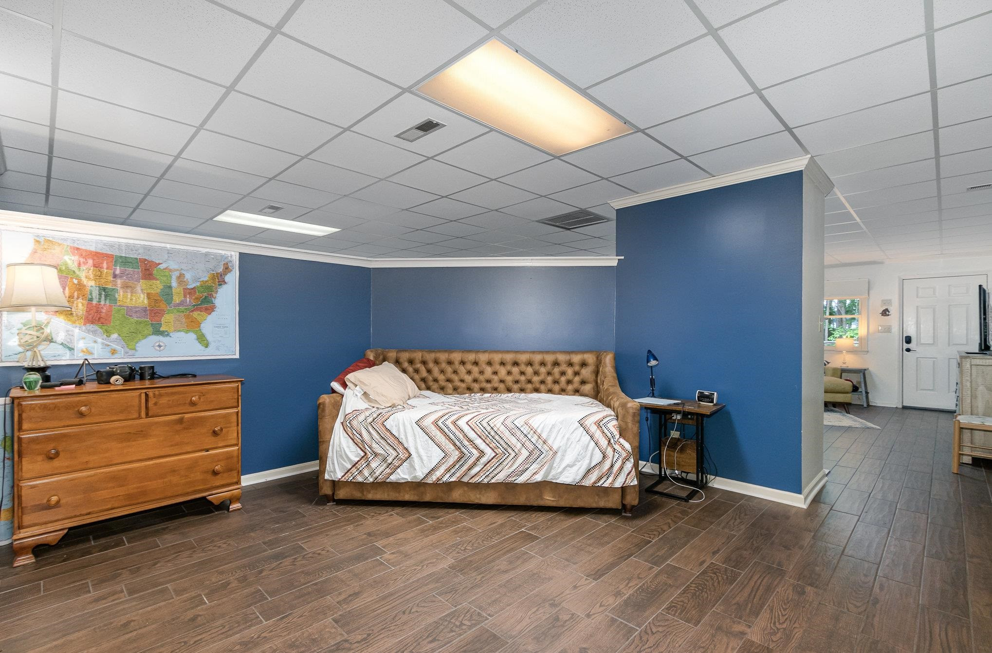 3200 Twin Streams Road Chapel Hill, NC 27516 - Photo 29 of 46 a bedroom with a bed and a dresser