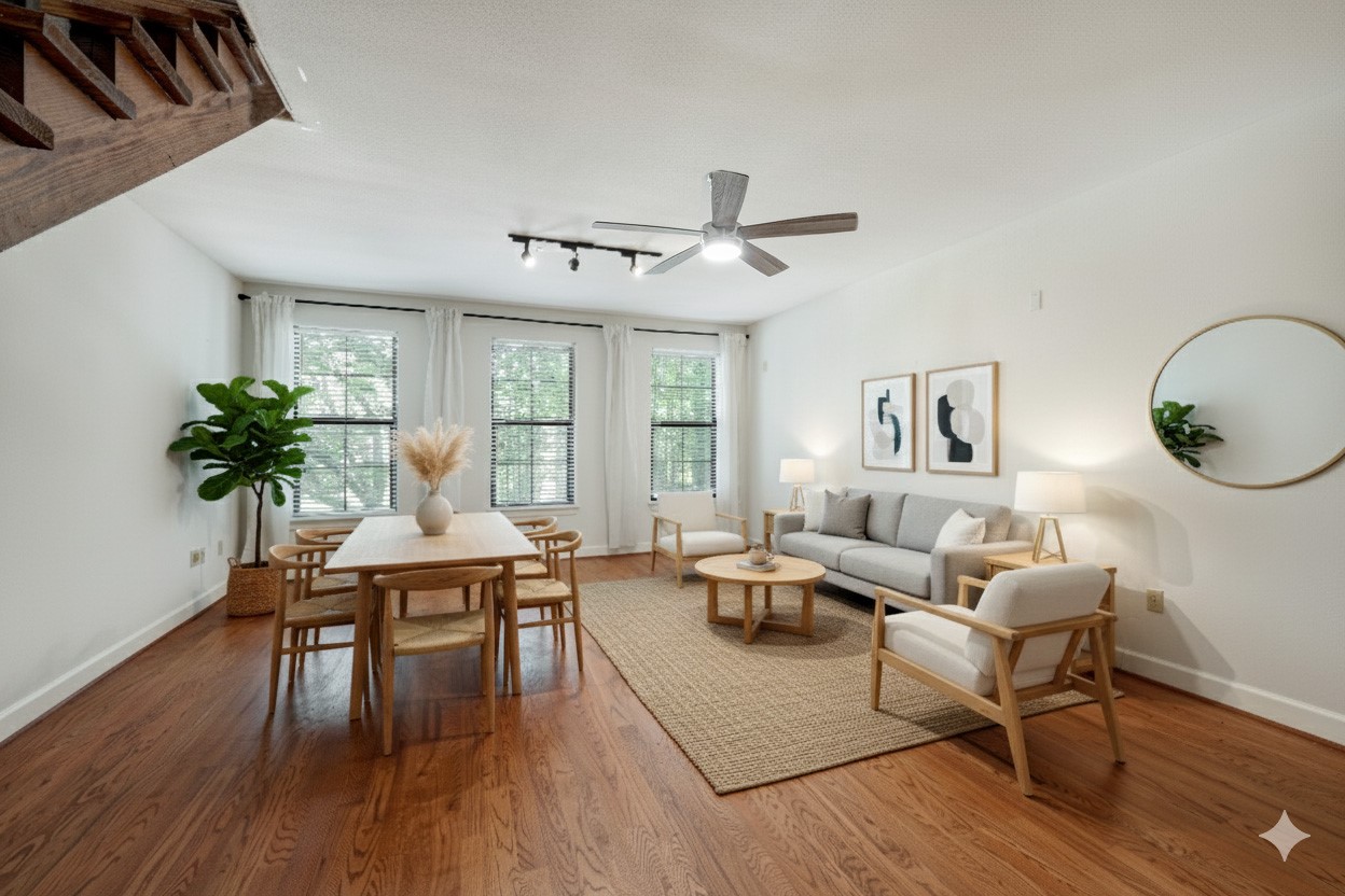 1602 Elgin Street, Unit 13 Houston, TX 77004 - Photo 2 of 18 a living room with furniture and a potted plant