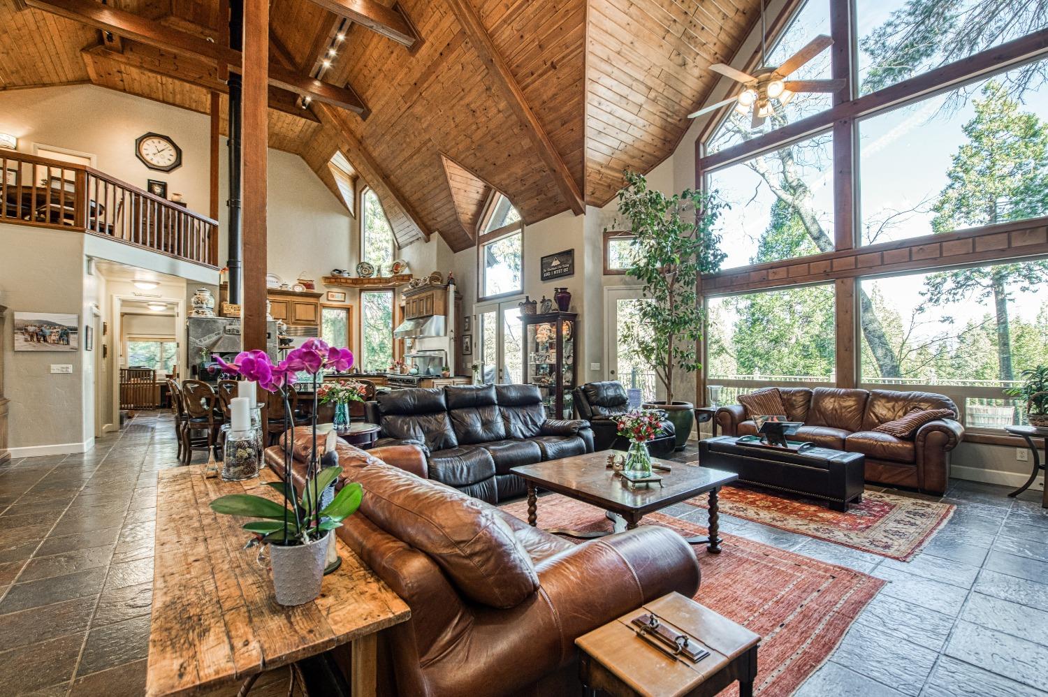 42676 Granite Circle Shaver Lake, CA 93664 - Photo 7 of 99 a living room with furniture and a large window